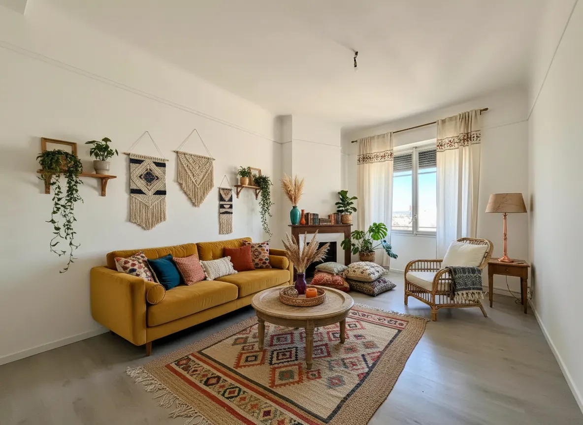 F2 Bohème à Roubaix idées déco pour un intérieur cosy
